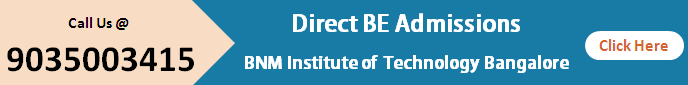 BNM Institute of Technology Direct BE Admission